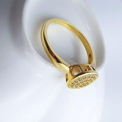 ANEL ARO LISO CHUVERINHO 1,2CM CRAV CXA ALTA| BANHADO EM OURO 18K