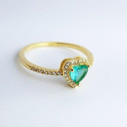 ANEL PEDRA CORAC VERDE AGUA BORDA/ ARO CRAV ECOMM