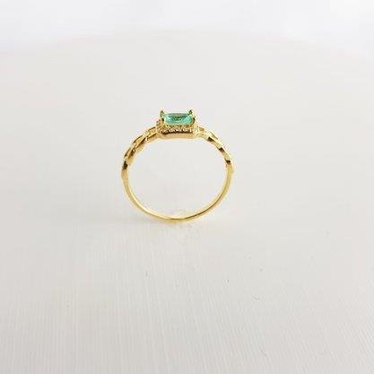 ANEL ELOS VAZADOS ZIRC VERDE AGUA MEIO CRAV ECOMM