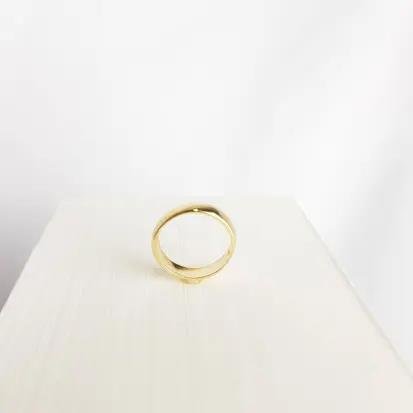 ANEL ALIANCA CASAMENTO LISA| BANHADO EM OURO 18K