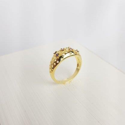 ANEL BALOADO VAZADO EM FORMATOS E ZIRC LILAS ECOMM