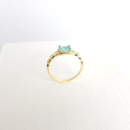 ANEL DE ELOS VAZADOS ZIRC AZUL MEIO E CRAV ECOMM