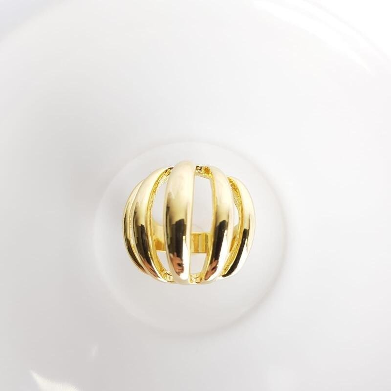 ANEL 2,2CM BALOADO 3 AROS LISOS VAZADO ECOMM