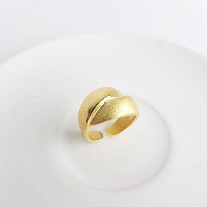 ANEL ABERTO AROS CRUZADOS ACETINADO FOSCO/BRILHOSO