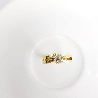 ANEL ARO DUPLO VAZADO NO AO MEIO CRAV