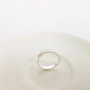 ALIANCA LISA FILETE EM ZIRC CRISTAL P 925