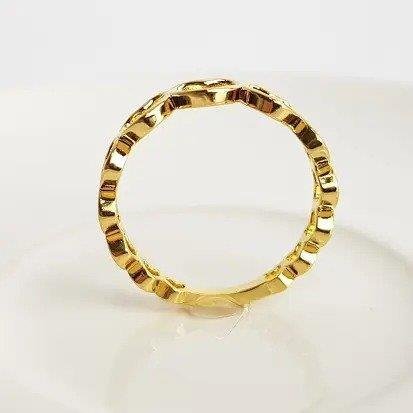 ANEL ARO EM CORACOES LISOS VAZADOS