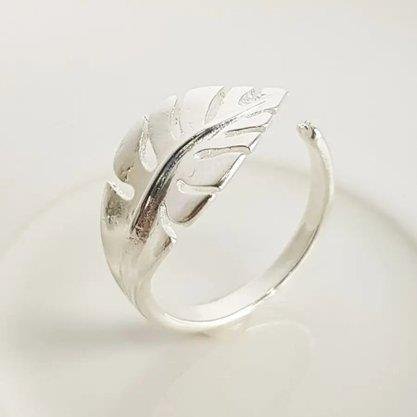 ANEL ARO ABERTO FRENTE COSTELA DE ADAO LISA | BANHO DE PRATA