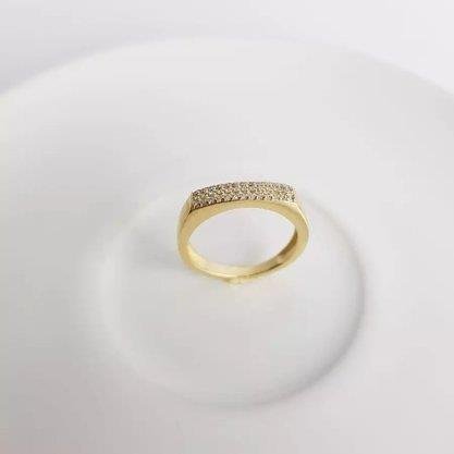 ANEL ARO LISO FRENTE QUADRADA C/3 FILETES CRAV 3MM