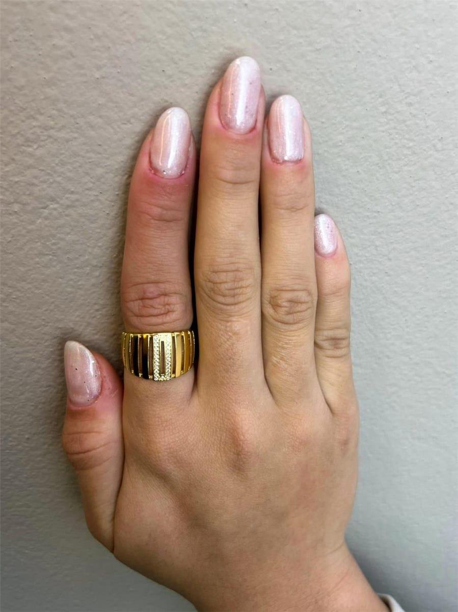 ANEL GROSSO EM FILETES CRAVEJADOS E LISOS