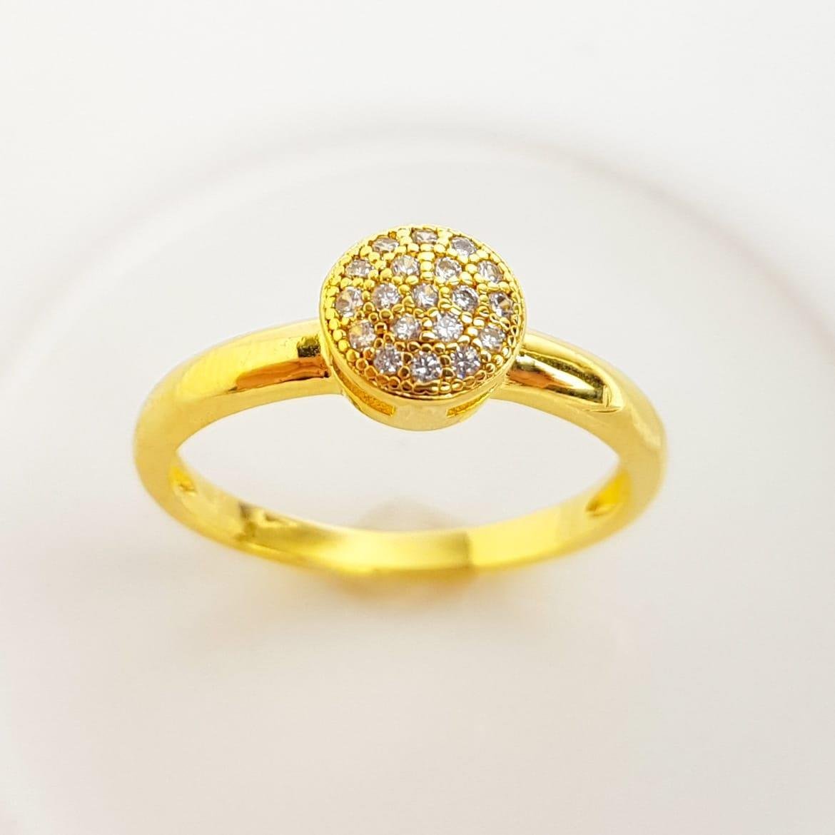 ANEL CHUVEIRINHO CAIXA ALTA CRAVEJADO | 7MM |BANHADO EM OURO 18K 