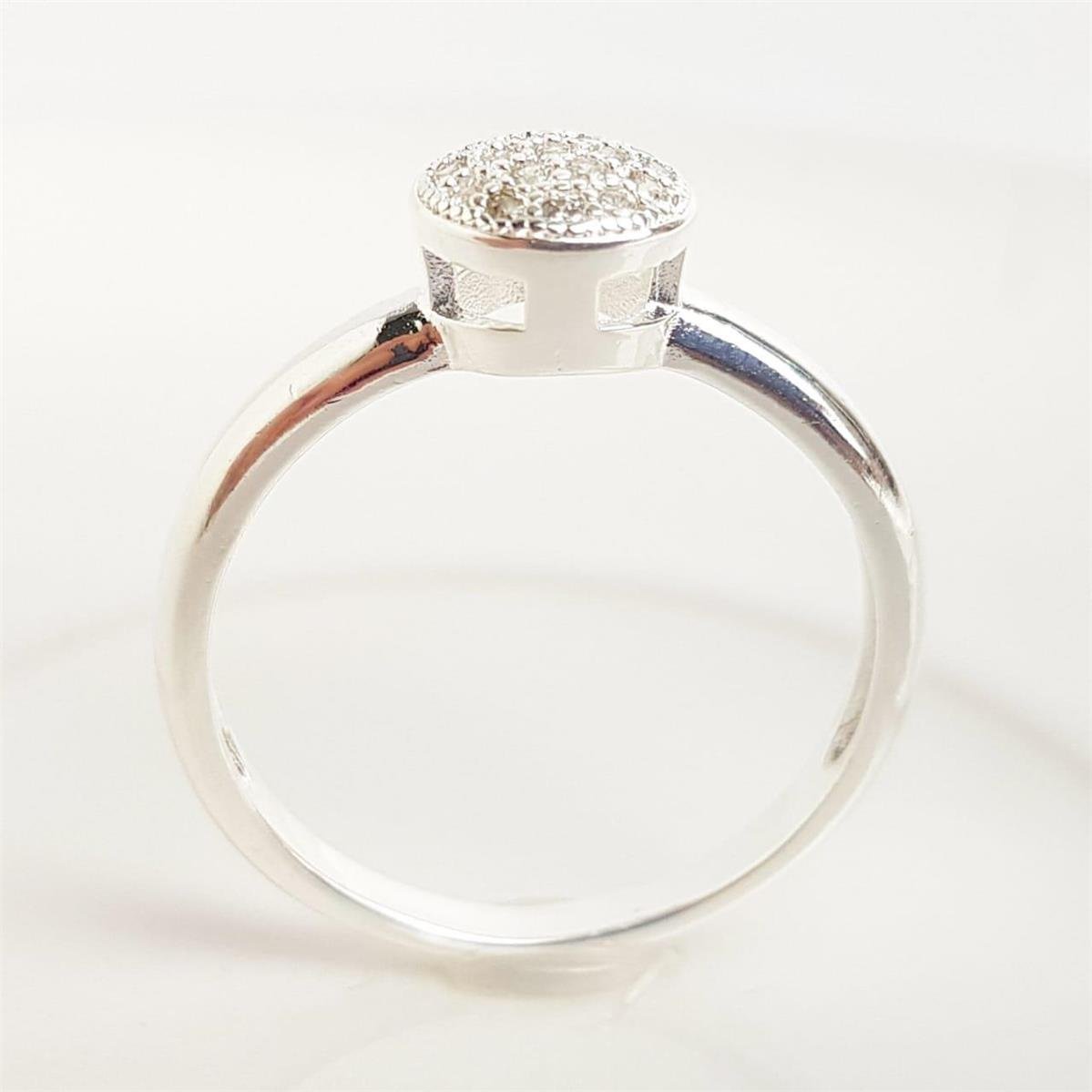 ANEL CHUVEIRINHO CAIXA ALTA CRAVEJADO| BANHO DE PRATA 