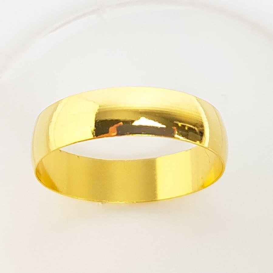 ALIANÇA DE CASAMENTO 5MM | BANHADO EM OURO 18K 