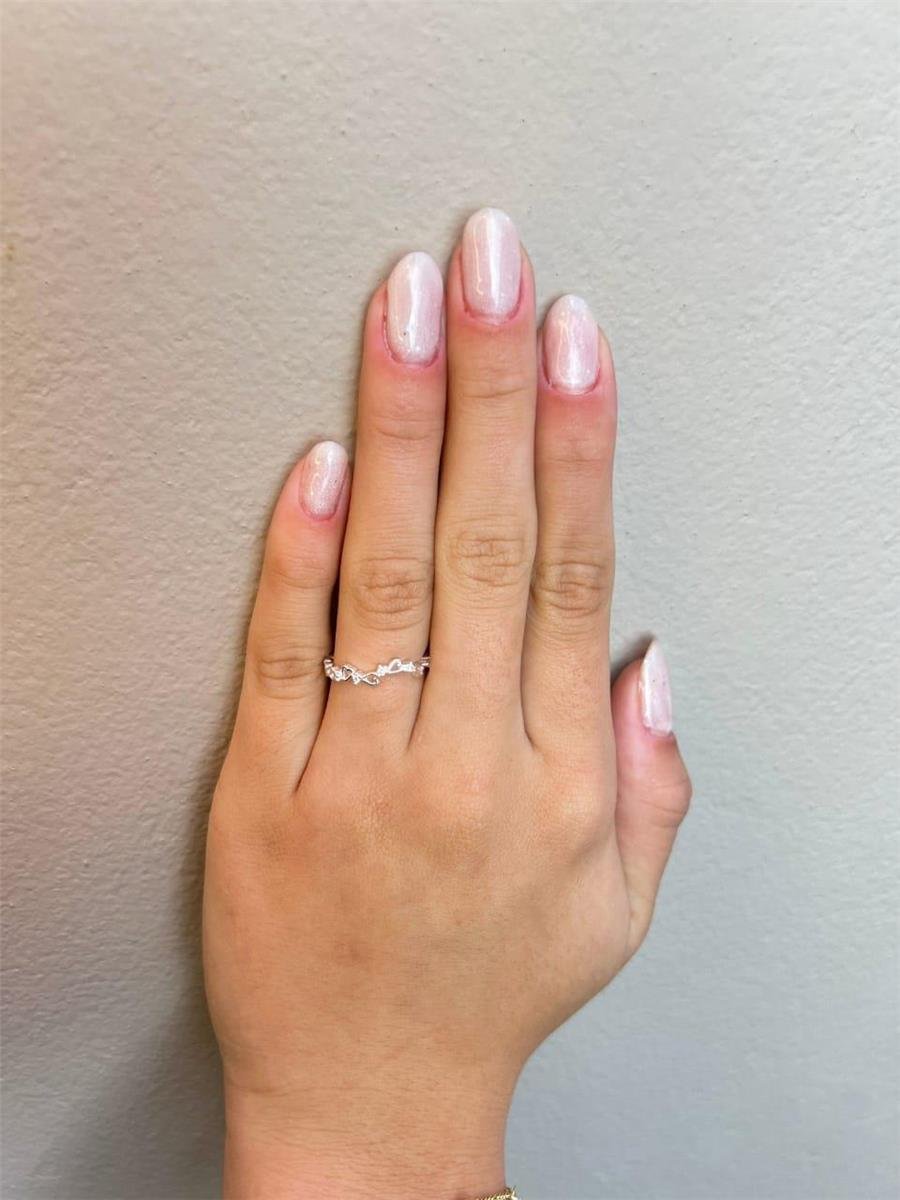 ANEL ARO EM CORAÇÕES VAZADOS COM PONTO DE LUZ | BANHO DE PRATA 