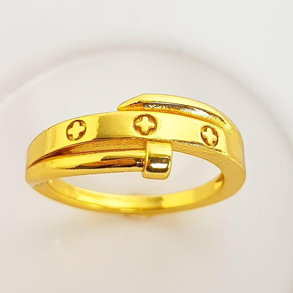 ANEL INSPIRAÇÃO CARTIER REDOR ARO ENTRELAÇADO | BANHADO EM OURO 18K 