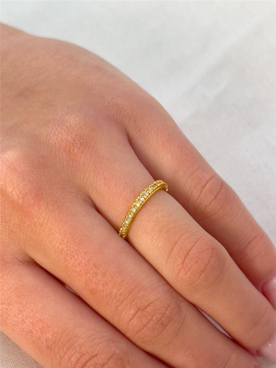 ANEL FILETE CRAV EM ZIRCONIAS 