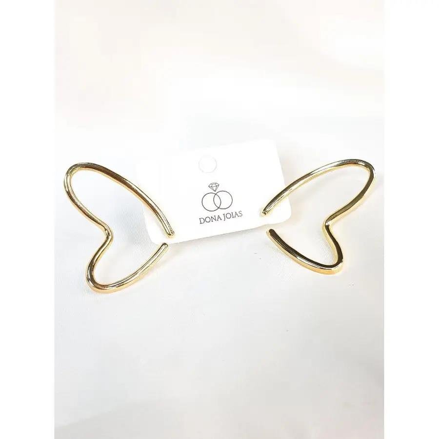 BRINCO ASA DE BORBOLETA|BANHADO EM OURO 18K