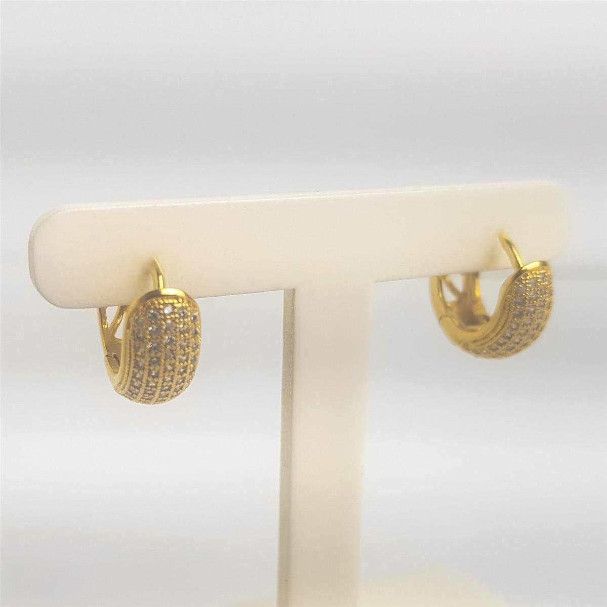 ARGOLA 5 LINHAS MICROCRAVEJDA VAZADA NO VERSO | BANHADO EM OURO 18K