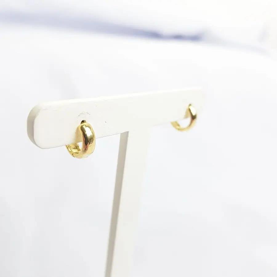 ARGOLA TRADICIONAL|9MM|BANHADO EM OURO 18K