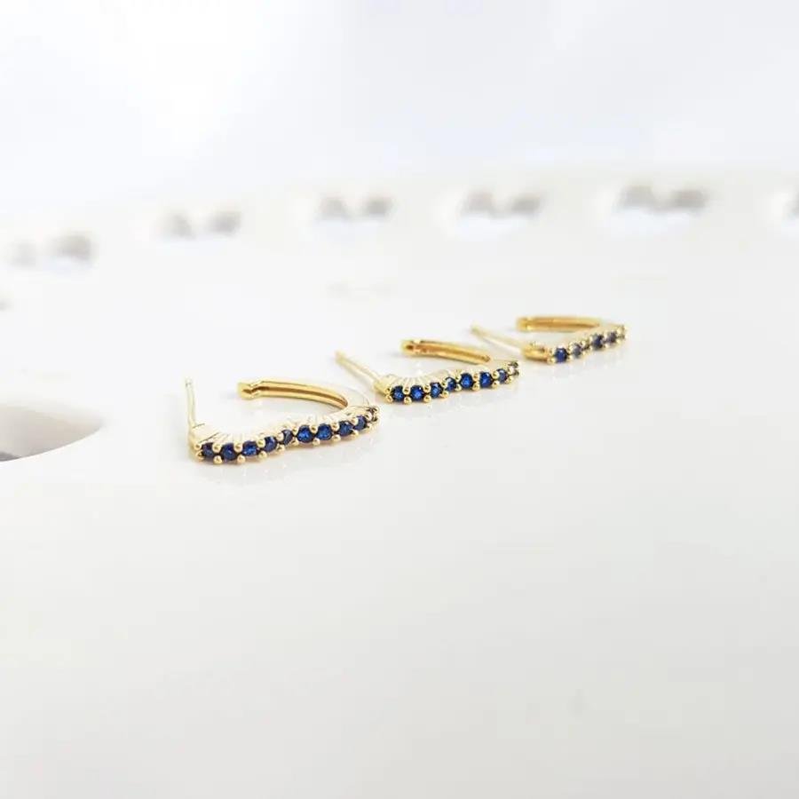 TRIO BRINCOS C/ TARRACHA FORMATO DE CORACAO COLOR