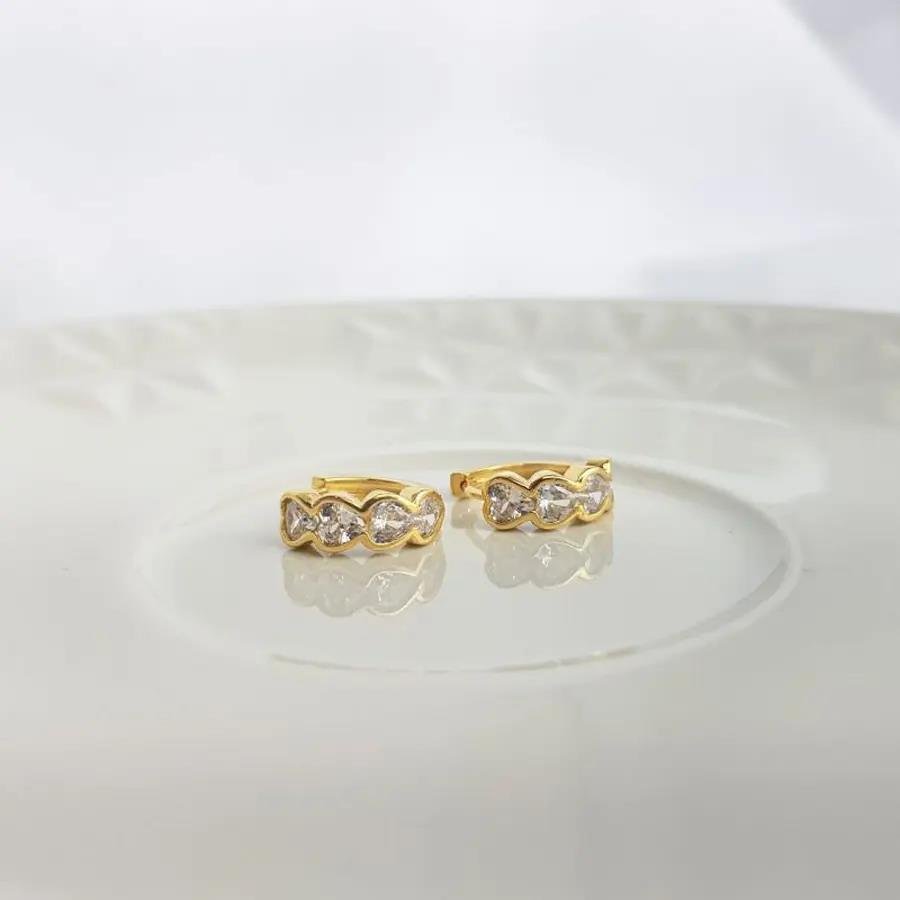 ARGOLA 4 CORACOES INCOLORES