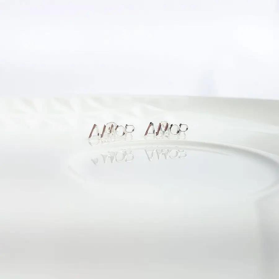 BRINCO AMOR|1,5CM| BANHO DE PRATA