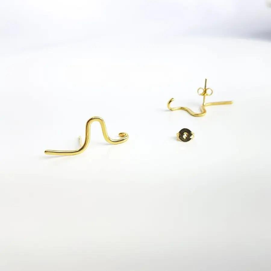 BRINCO COBRA SIMPLES LISA DOURADA| 2,9CM|BANHADO EM OURO 18K