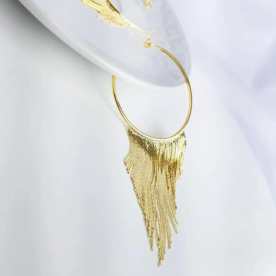 ARGO DE TARRACHA GRANDE COM FRANJA DOURADO EMBAIXO