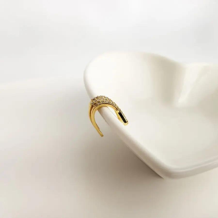 PIERCING FAKE COBRA CRAV E OLHO COLOR|1CM|BANHADO EM OURO 18K