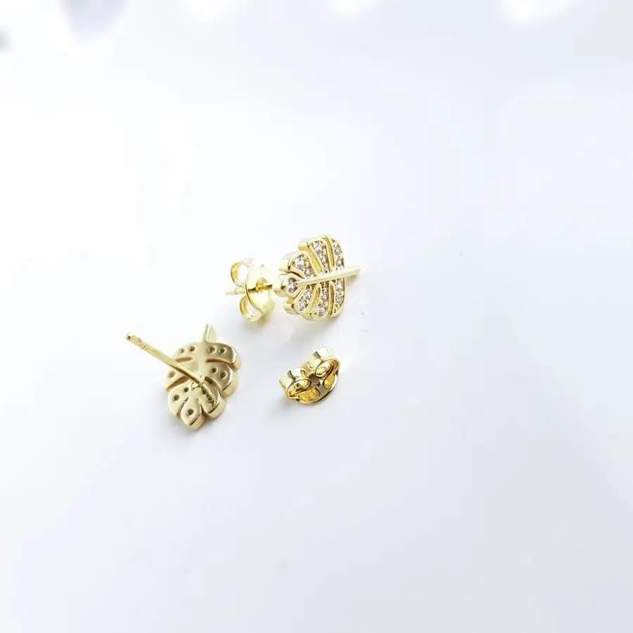 BRINCO FOLHA COSTELA DE ADAO CRAV COLOR/CRISTAL