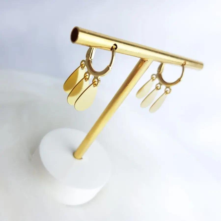 ARGOLA ARTICULADA COM 3 PG GOTA LISAS 7MM