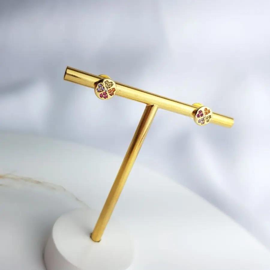 BRINCO REDONDO|7MM|BANHADO EM OURO 18K