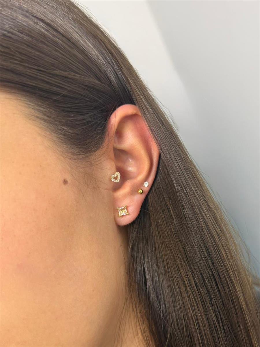 BRINCO PONTO LUZ QUADRADA CRISTAL CAIXA ALTA 5MM