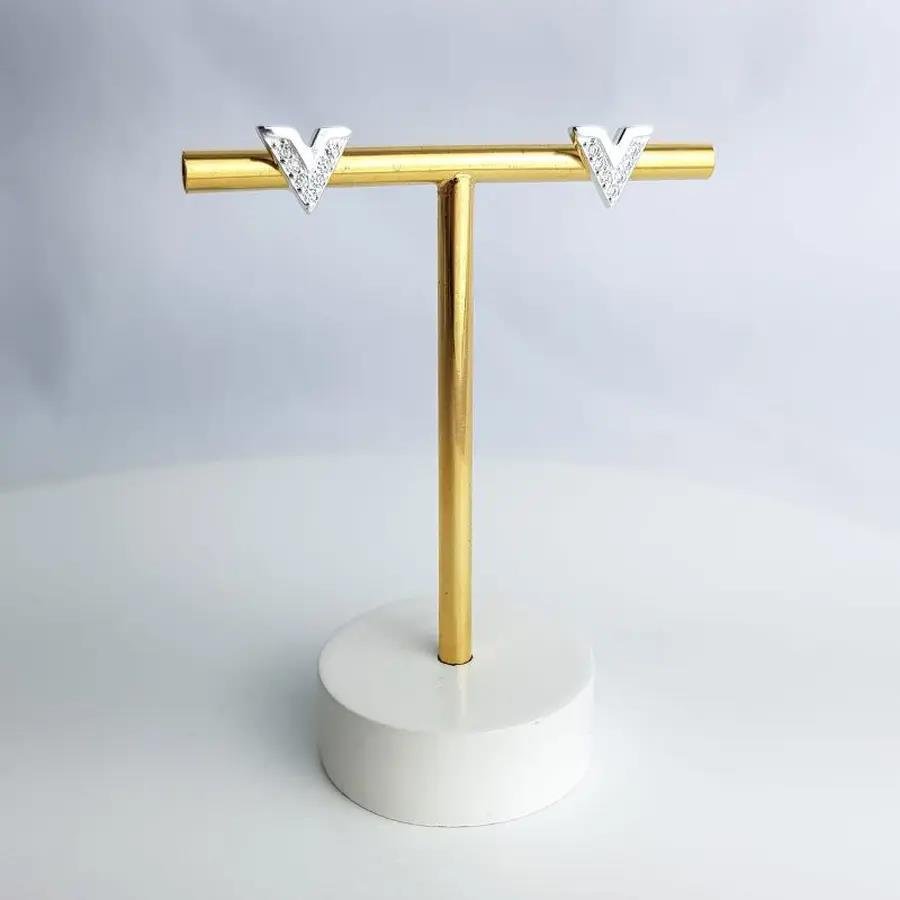 BRINCO V MICRO CRAV FILETE LISO |BANHO DE PRATA