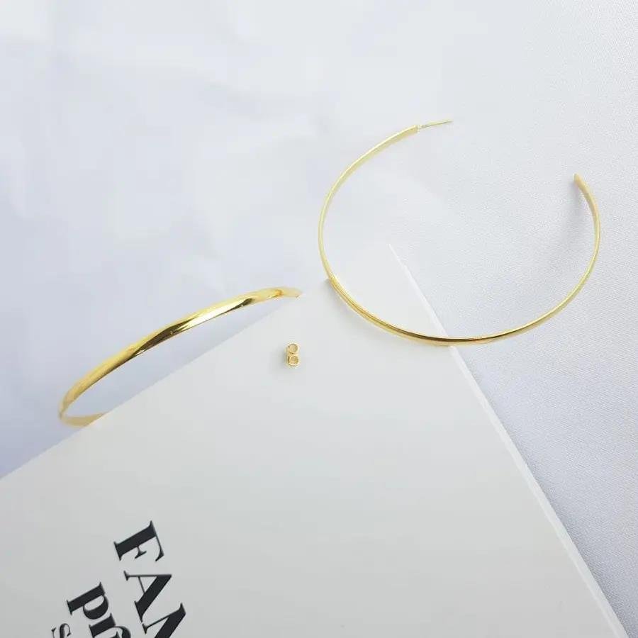 ARGOLA DE FIO|7,5CM|BANHADO EM OURO 18K