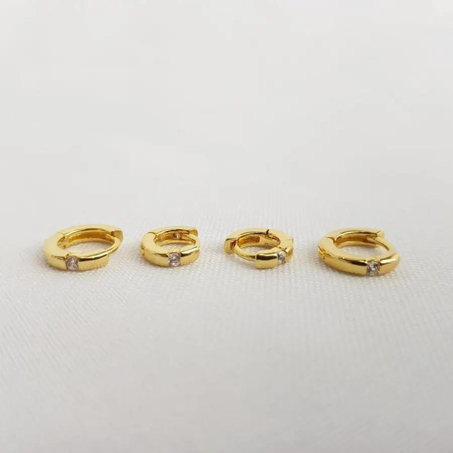DUPLA 1,5CMX1,2CMX9MM ARGOLA LISA 1 ZIRC NA FRENTE